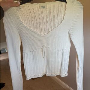 Wilfred White Knit soloist Sweater